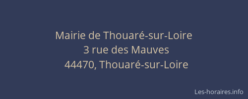 Mairie de Thouaré-sur-Loire