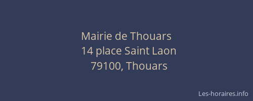 Mairie de Thouars