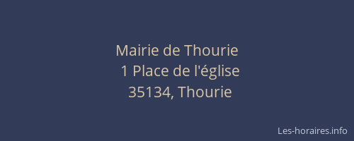 Mairie de Thourie