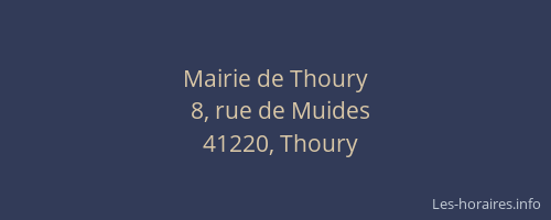 Mairie de Thoury