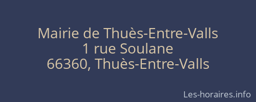 Mairie de Thuès-Entre-Valls