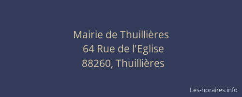 Mairie de Thuillières