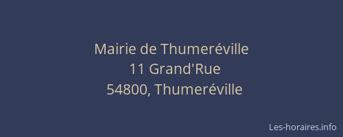Mairie de Thumeréville