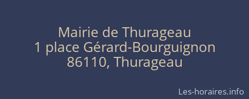 Mairie de Thurageau