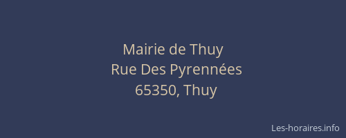 Mairie de Thuy