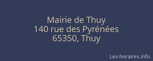 Mairie de Thuy