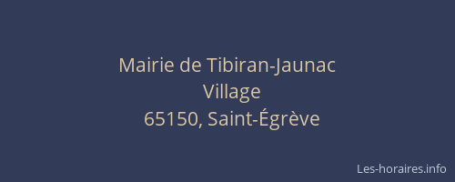 Mairie de Tibiran-Jaunac