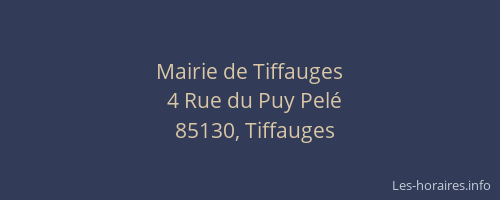 Mairie de Tiffauges