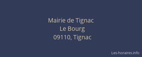 Mairie de Tignac