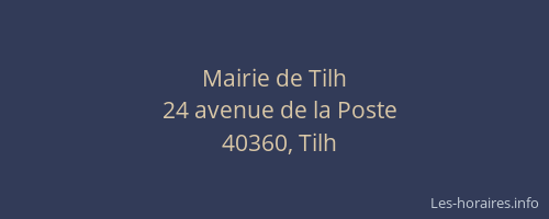 Mairie de Tilh