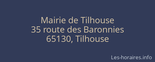 Mairie de Tilhouse