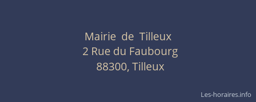 Mairie  de  Tilleux