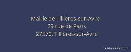 Mairie de Tillières-sur-Avre