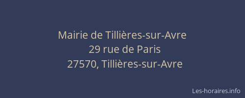 Mairie de Tilli&egrave;res-sur-Avre