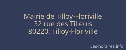 Mairie de Tilloy-Floriville
