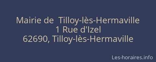 Mairie de  Tilloy-lès-Hermaville