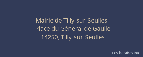 Mairie de Tilly-sur-Seulles
