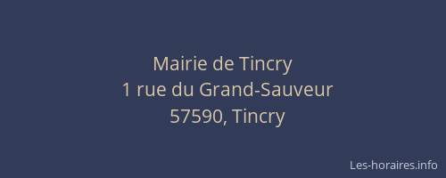 Mairie de Tincry