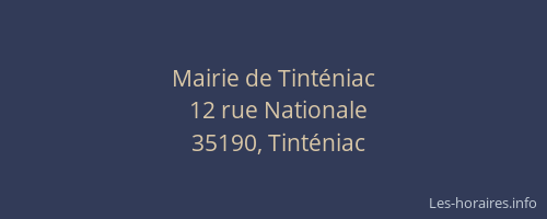 Mairie de Tinténiac