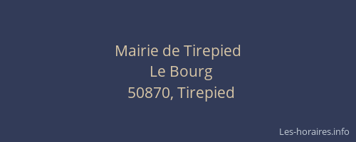 Mairie de Tirepied