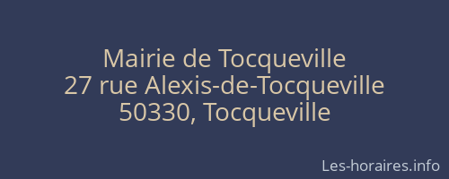 Mairie de Tocqueville