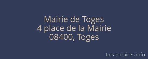 Mairie de Toges