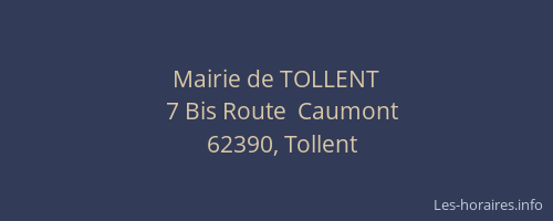 Mairie de TOLLENT