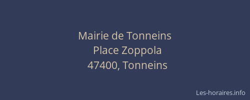 Mairie de Tonneins