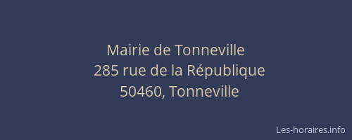 Mairie de Tonneville