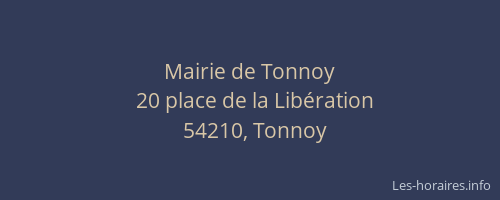 Mairie de Tonnoy