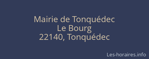 Mairie de Tonquédec
