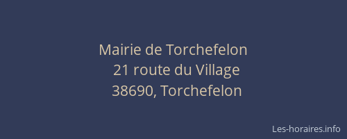Mairie de Torchefelon