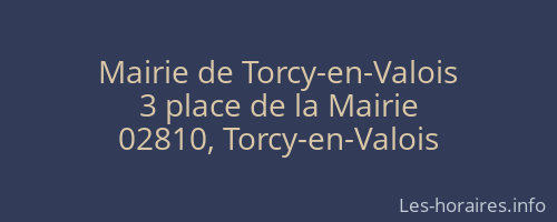 Mairie de Torcy-en-Valois