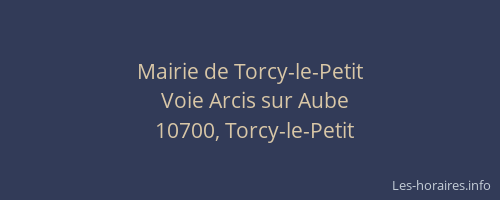 Mairie de Torcy-le-Petit
