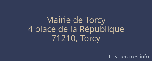 Mairie de Torcy