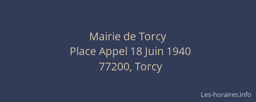 Mairie de Torcy