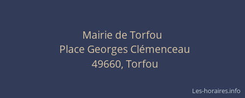 Mairie de Torfou