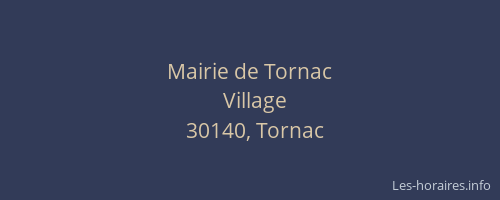 Mairie de Tornac
