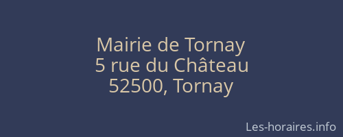 Mairie de Tornay