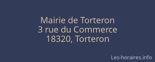 Mairie de Torteron