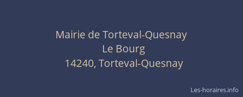 Mairie de Torteval-Quesnay