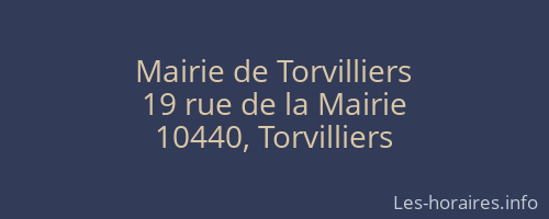 Mairie de Torvilliers