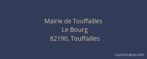 Mairie de Touffailles