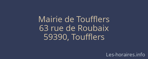 Mairie de Toufflers