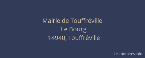 Mairie de Touffréville