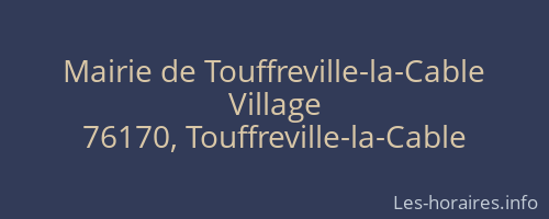 Mairie de Touffreville-la-Cable