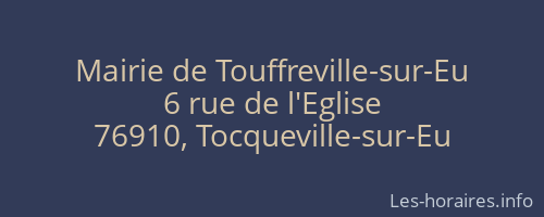 Mairie de Touffreville-sur-Eu