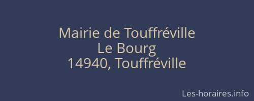 Mairie de Touffréville