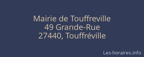 Mairie de Touffreville