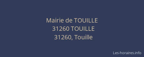 Mairie de TOUILLE